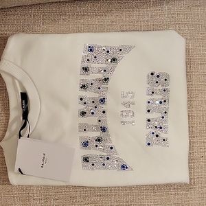 BALMAIN Girl's Embellished Logo-Print Sweaterdress, Size 4-10